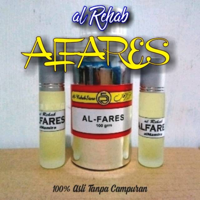 Parfum Alfares alrehab 8ml roll on 100% Asli Biang