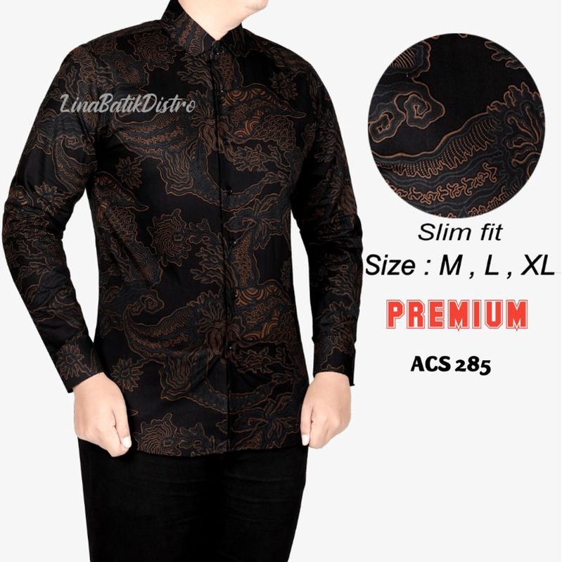 BAJU BATIK PRIA SLIM FIT MODERN ELEGAN KEMEJA BATIK PRIA SLIM FIT KATUN PREMIUM CBL962