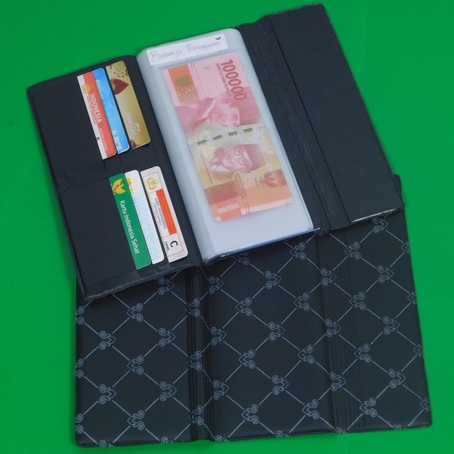 DOMPET BATIK HITAM - Dompet Keuangan Bulanan