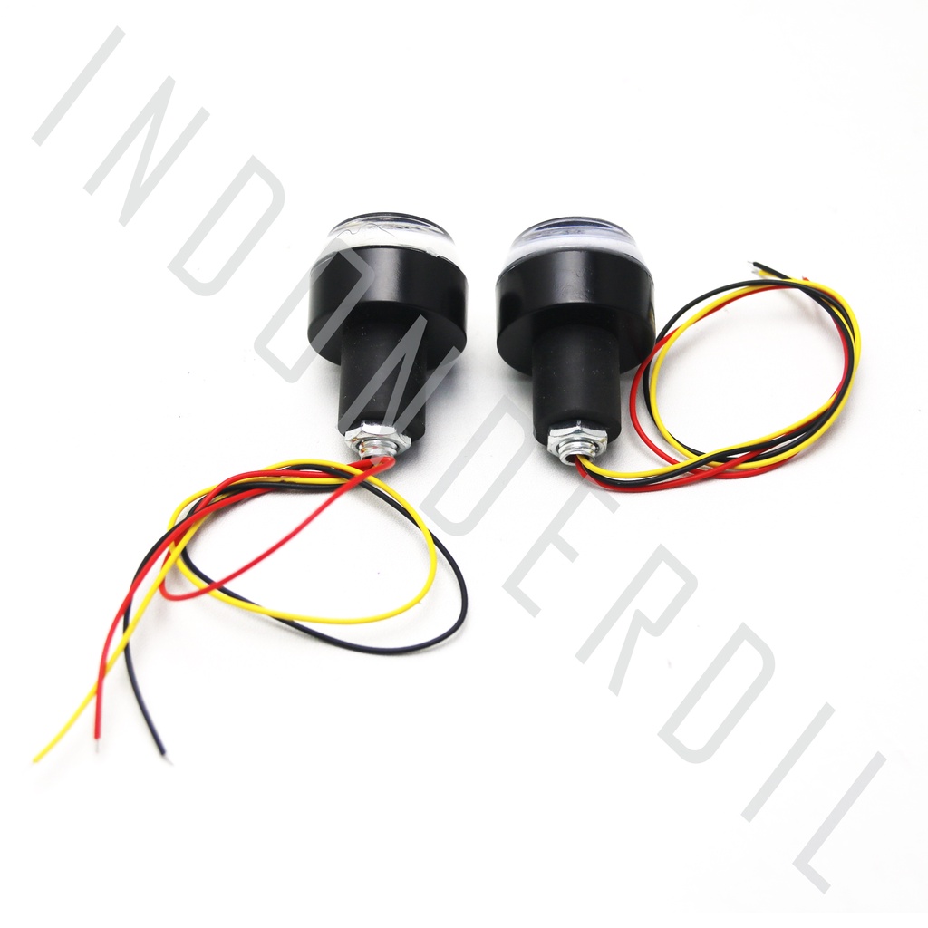 Jalu-Bandul Handle-Handel-Hendle-Hendle Stang-Setang-End Bar LED 2 Mode Senja Kuning-Sein-Sen Putih-Biru-Merah Universal-Untuk Semua Jenis Motor