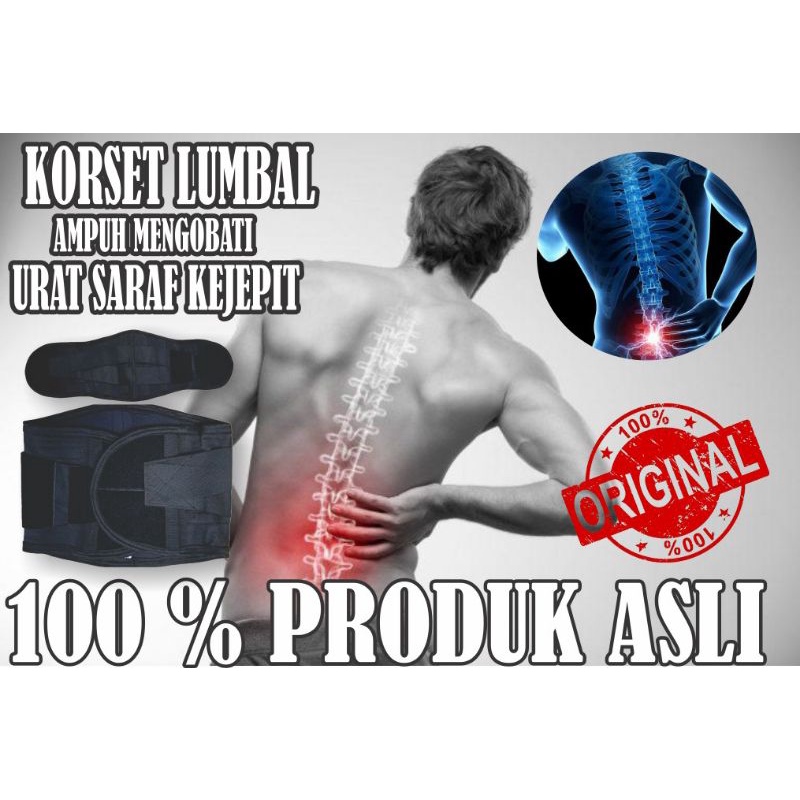 PROMO MURAH Lumbar Korset Alat Terapi Punggung Fisioterapi Terapi Saraf Kejepit-L