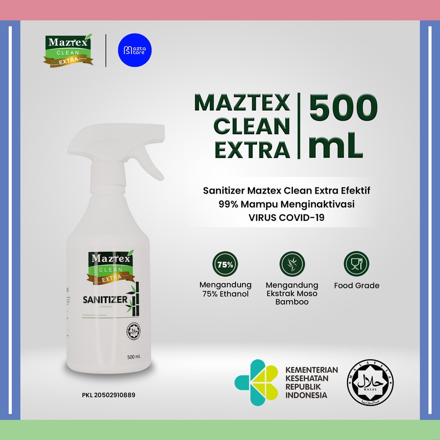 SANITIZER MAZTEX CLEAN EXTRA 500 ML