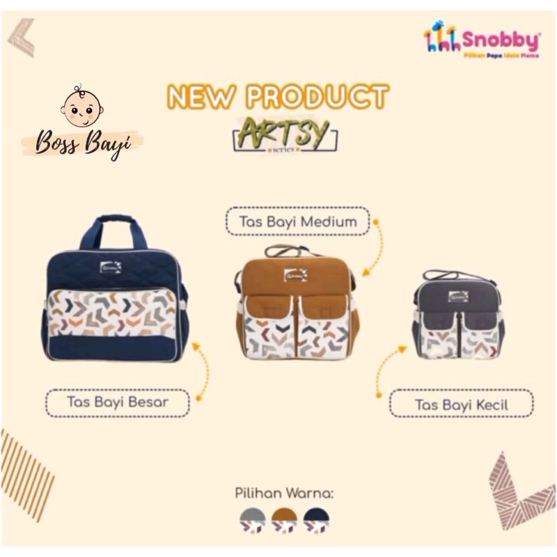 SNOBBY - Tas Bayi Artsy Series Ukuran Kecil TPT5873 / Medium TPT5872 / Besar TPT5871