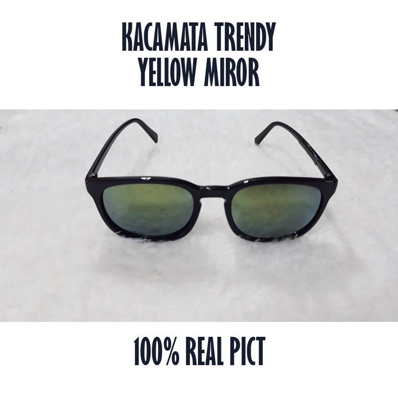 TERMURAHH!!!Kacamata Fashion / Kacamata anti Sinar UV/ Kacamata Gaya / Yellow Miror / nastushaa