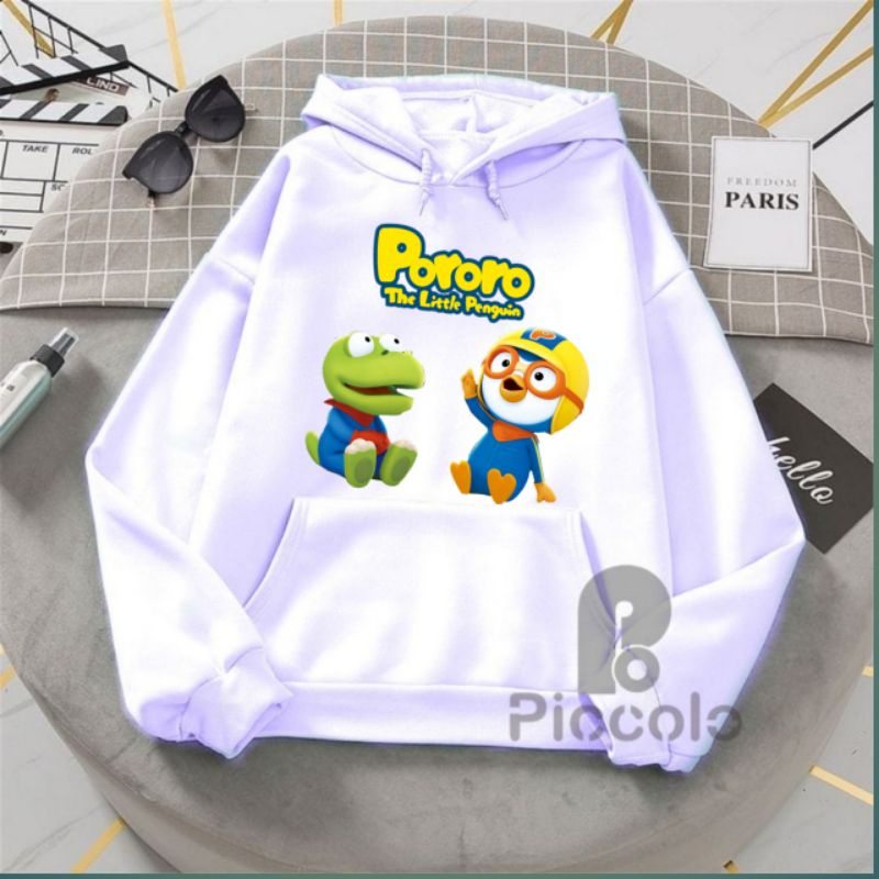 jaket Hoodie anak pororo unisex Hoodie anak atasan