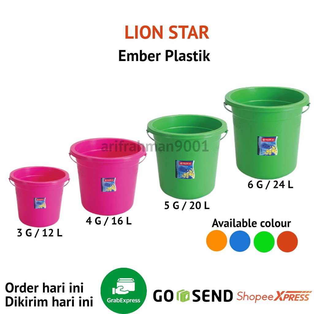 SALE!! Ember Plastik 3-4-5-6 Galon Lion Star / Ember Lux (12-16-20-24Liter)