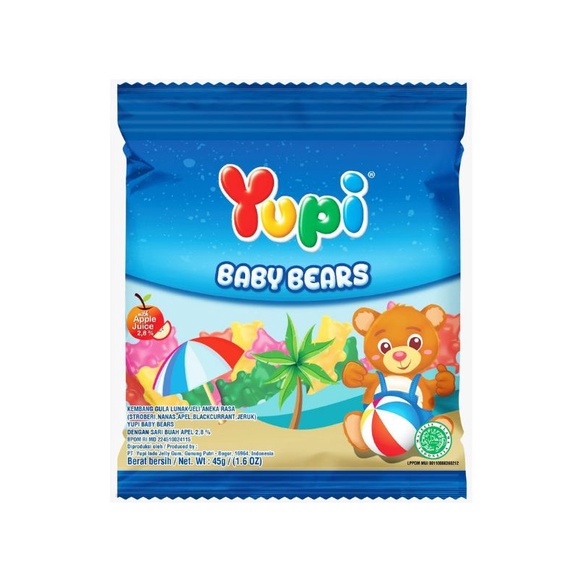 

Yupi Candy Gummy Baby Bears 45G