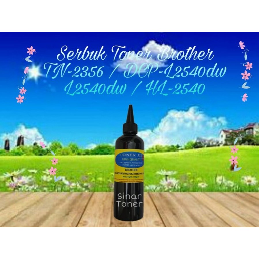 Serbuk Toner Compatible For BRO TN-2356 TN 2356 DCP-L2540dw L2540 L2540dw HL2540 MFC-L2700dw 1x isi