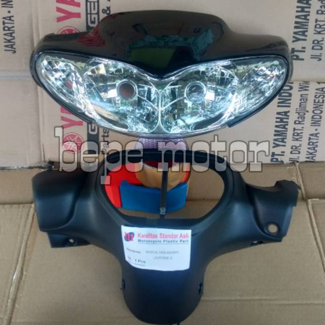 Batok kepala 1set Jupiter z lama warna hitam depan belakang dan lampu depan