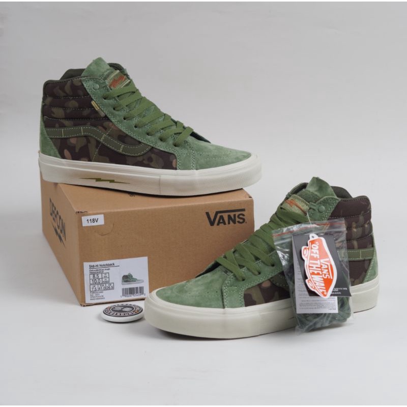 Sepatu Vans Sk8 Hi Notchback Defcon Multicam Jungle