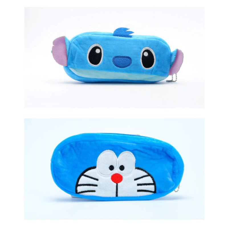 

Kotak Pensil Plushy Doraeman Stitch Tempat Pensil Plush Wadah Pensil