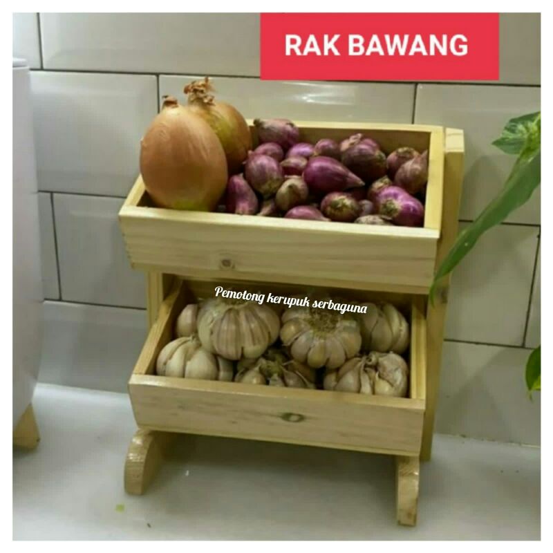 RAK BAWANG rak bumbu susun