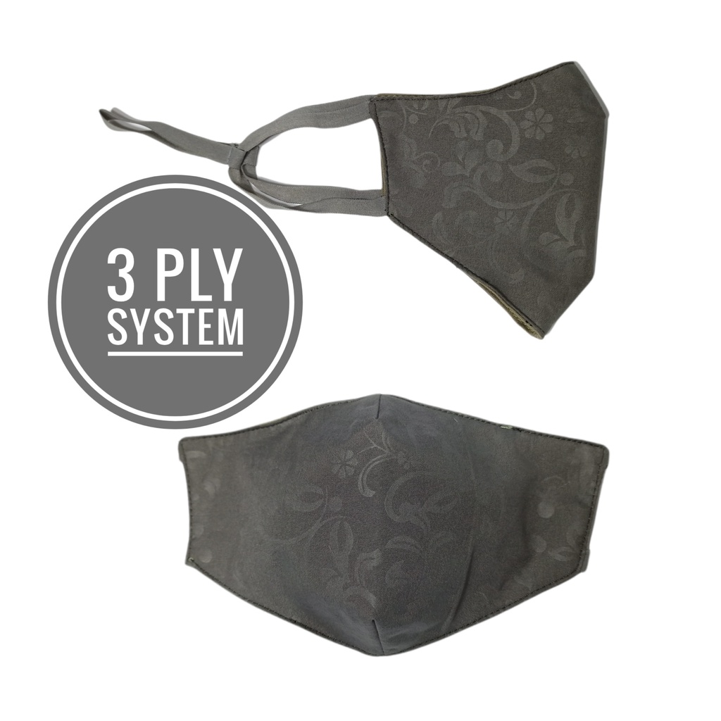 MASKER DEWASA MOTIF FLOWER MODEL DUCKBILL KAIN WAJAH PEREMPUAN LAKI LAKI COWOK BAHAN POLOS HIJAB KER