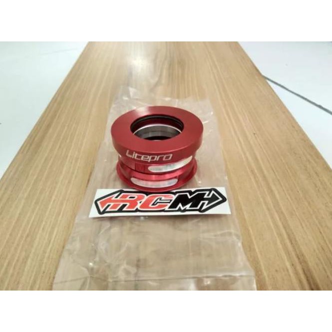 BANTALAN BEARING LAKER LAHER SEPEDA LIPAT MANKOK SET 44MM LITEPR MERAH rcmyam1 Diminati Banget
