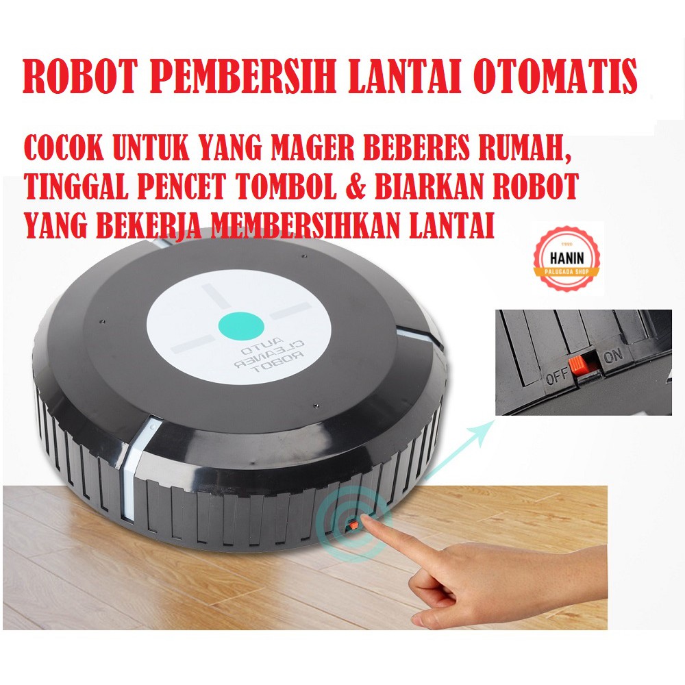 ROBOT PEMBERSIH LANTAI OTOMATIS | PENYEDOT DEBU LANTAI | VACUUM CLEANER AUTOMATIC