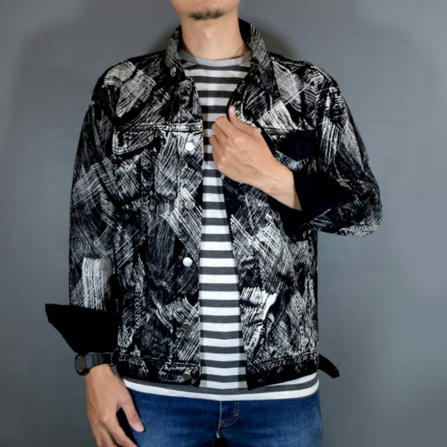 Jaket jeans sandwash terbaru