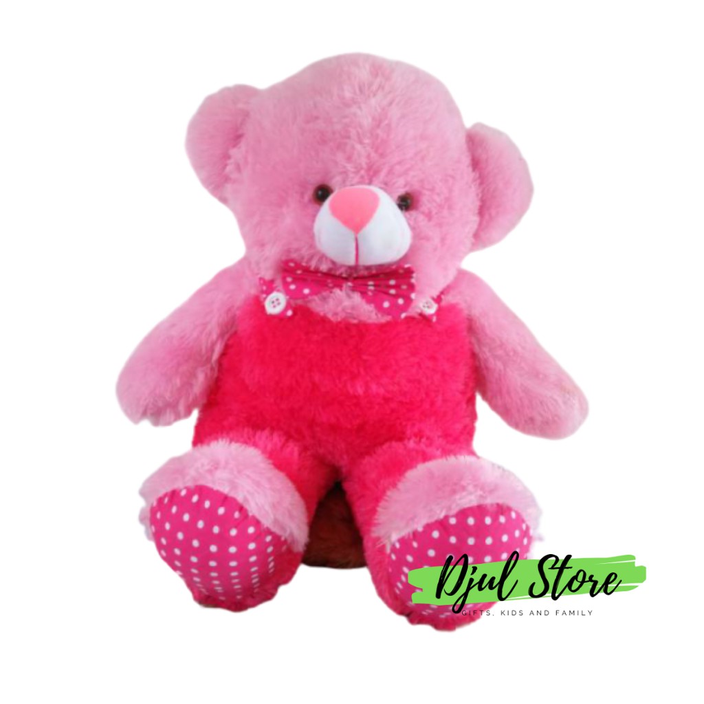 Boneka beruang rompi premium teddy bear rompi jojon