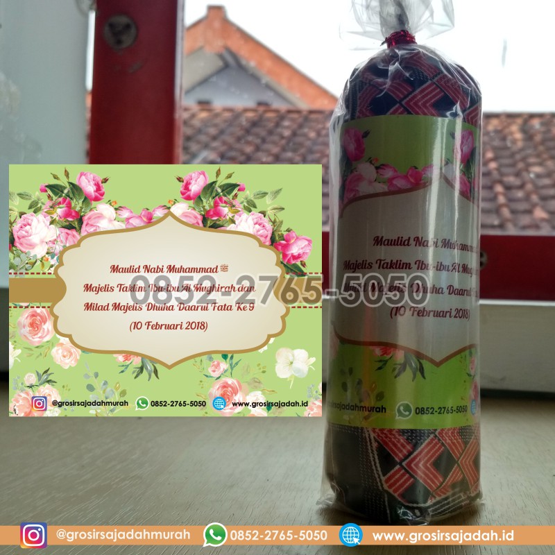 Souvenir Pengajian Pernikahan Sajadah Batik