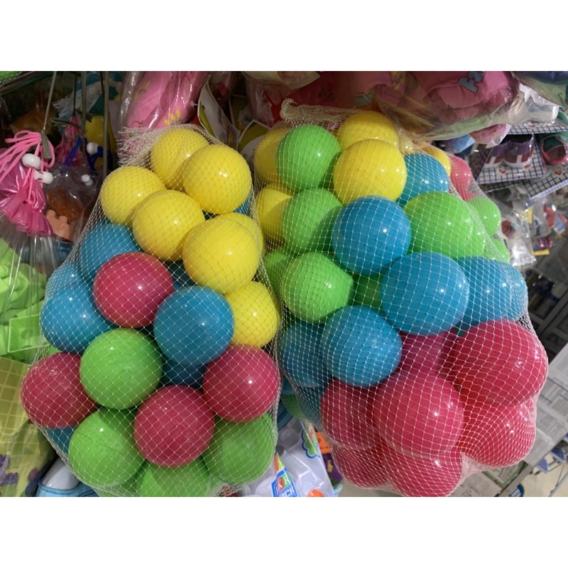 Makassar  Bola Mandi Plastik (isi 50) / Mainan Bola Mandi Kolam Bayi