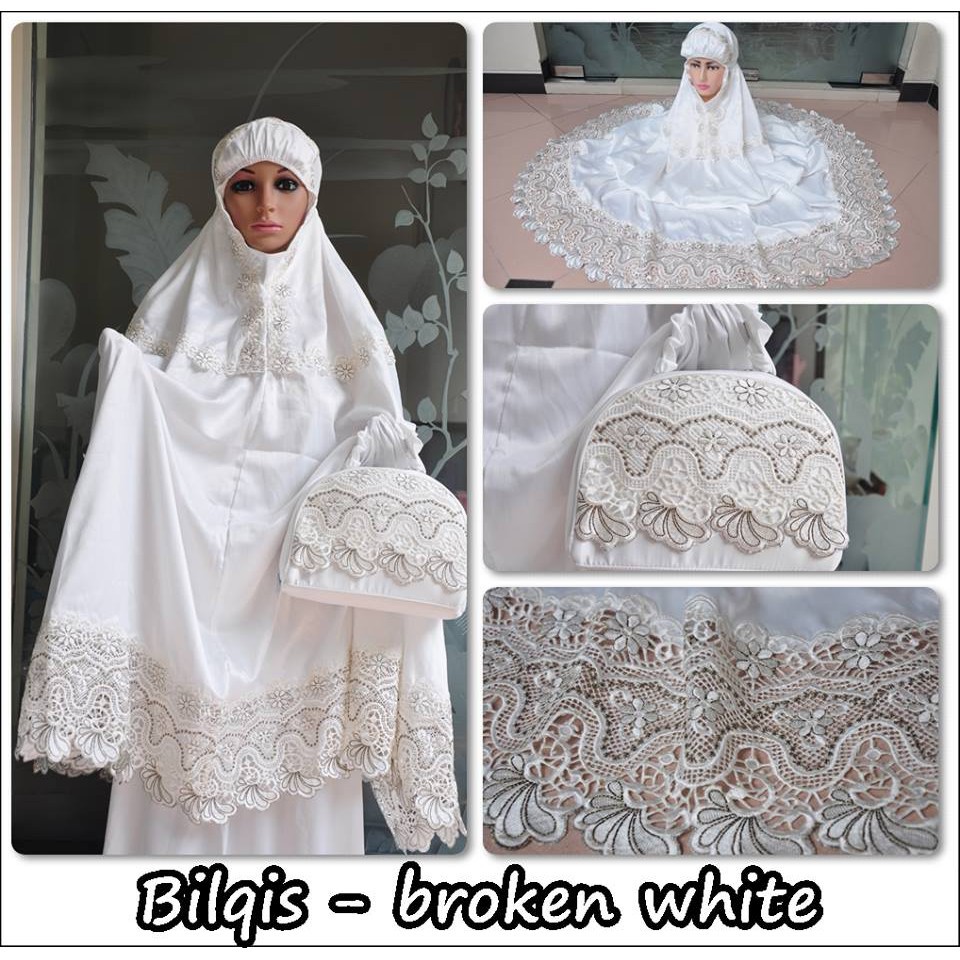 Mukena mukenah Dewasa shalat Sholat adem mewah polos dan motif Satin Velvet Bilqis