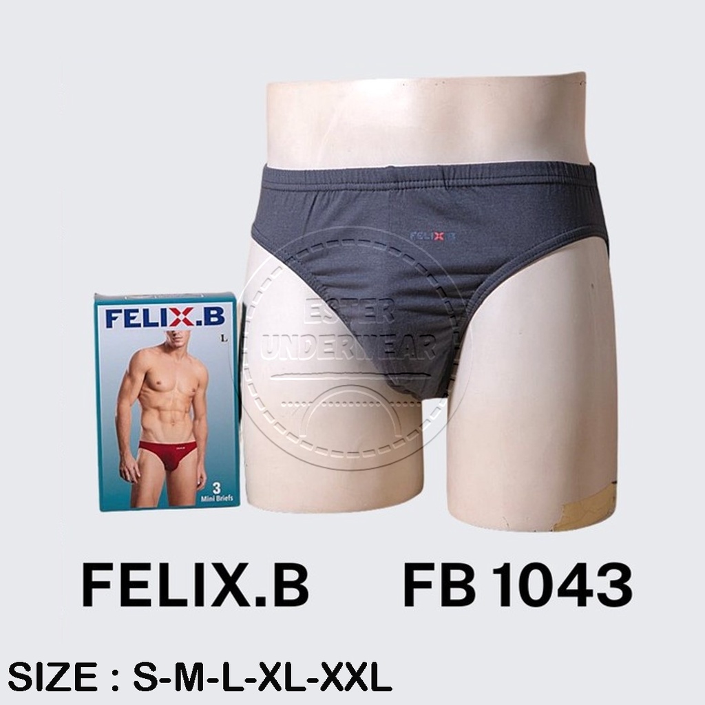 Celana dalam Pria karet kecil Felix.B  FB 1043 ISI-3 PCS