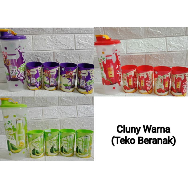 Teko Beranak Motif Buah