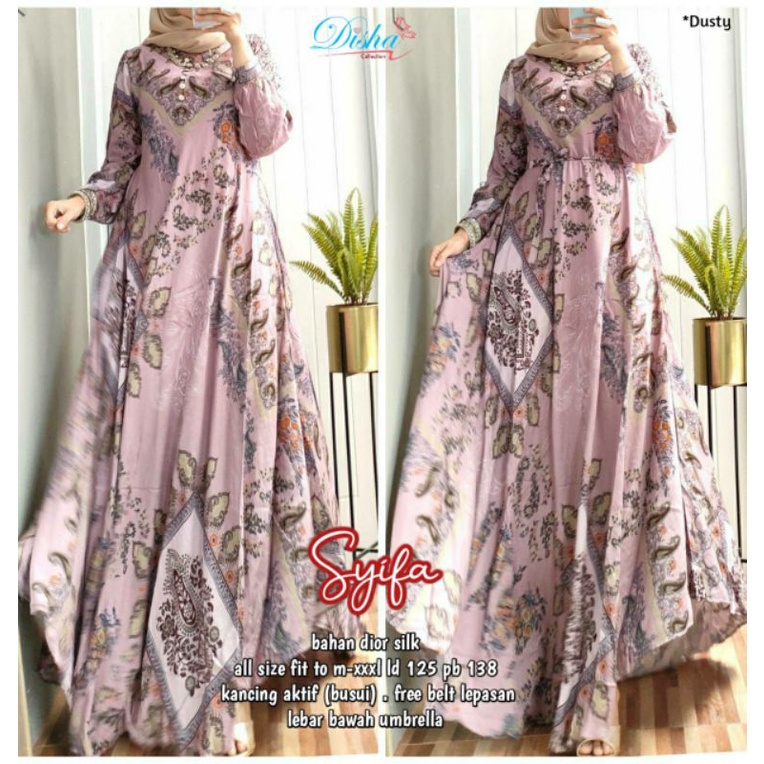 syifa dress ld 125 dress silk import