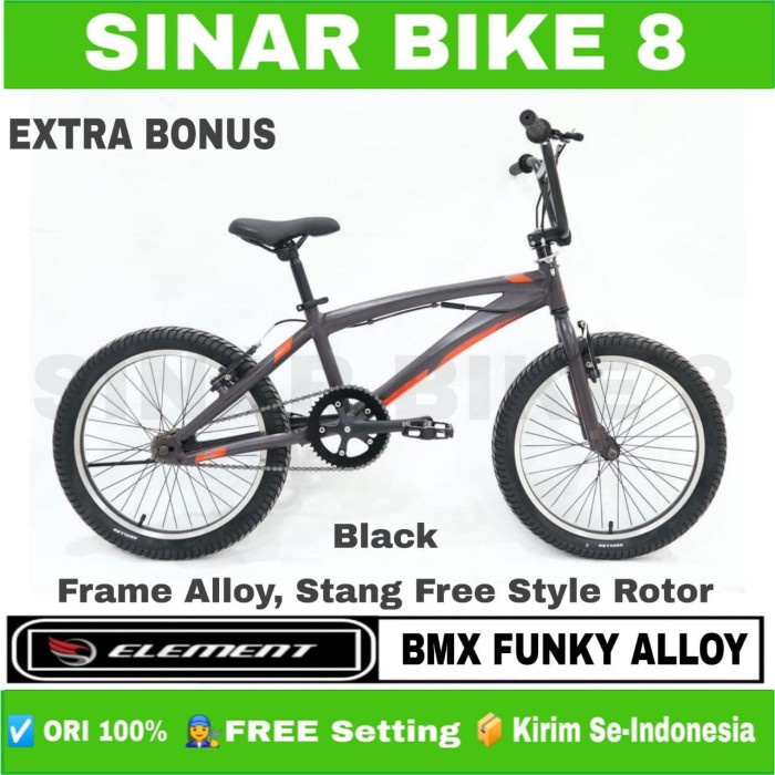 Sepeda Anak Laki BMX ELEMENT FUNKY Alloy Stang Rotor Garansi Ukuran 20 Inch