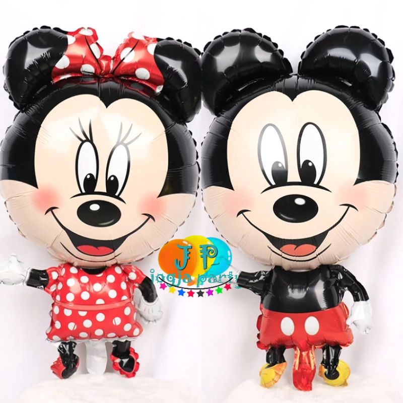 balon karakter/ balon karakter mickey mouse / balon mickey mouse jumbo balon minnie mouse balon jumb