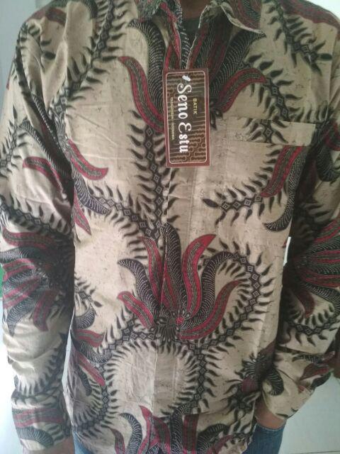 Kemeja Batik Slimfit Exclusive Original Butik Batik Pria Lengan Panjang M L Xl Baju Batik Pria