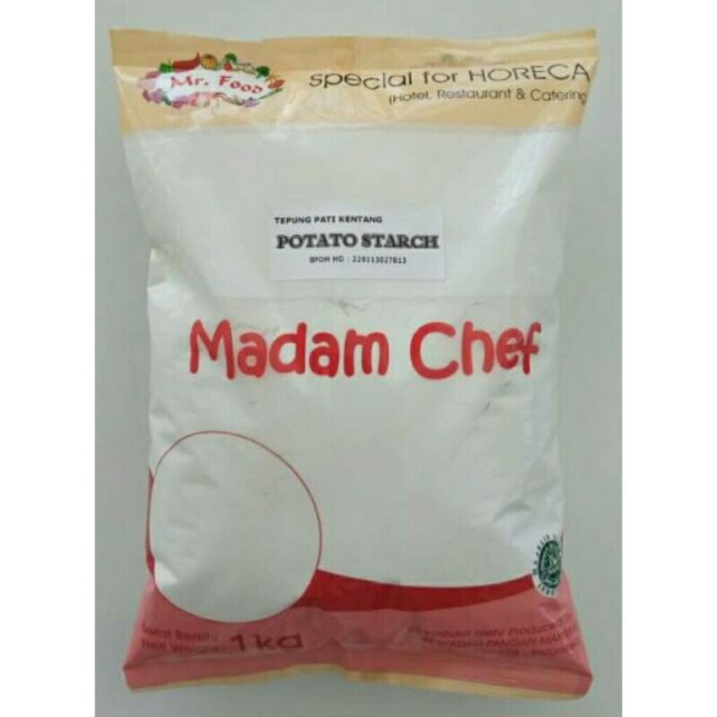 

Tepung Potato Starch/Tepung Pati Kentang Mr. food (Kemasan 1000 Grm)