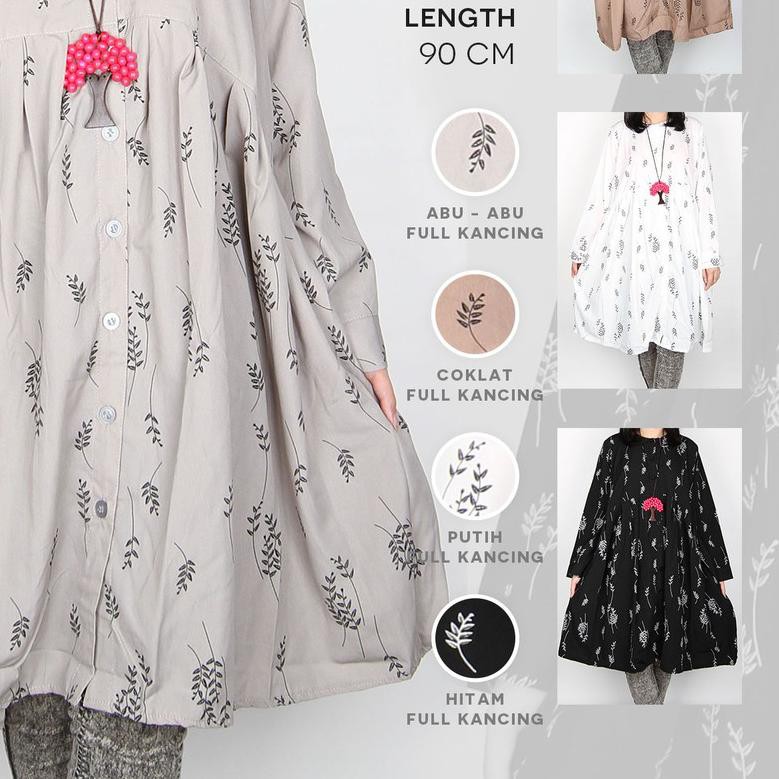 ♕ Maliju Tunik Jumbo Busui Rempel Wolfis - A3430 ❂