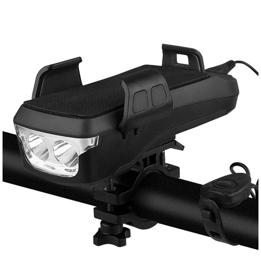 BERKUALITAS POWERBANK Lampu Sepeda / Senter Sepeda / Lampu Depan Sepeda Wubasong & Klakson Sepeda