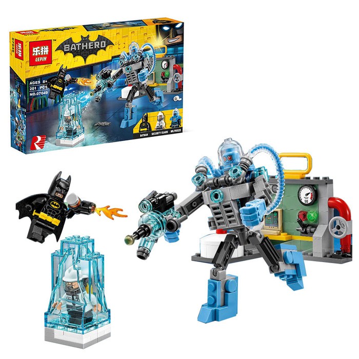 Brick LEPIN 07049 Batman - Mr Freeze Ice Attack - Mainan Koleksi