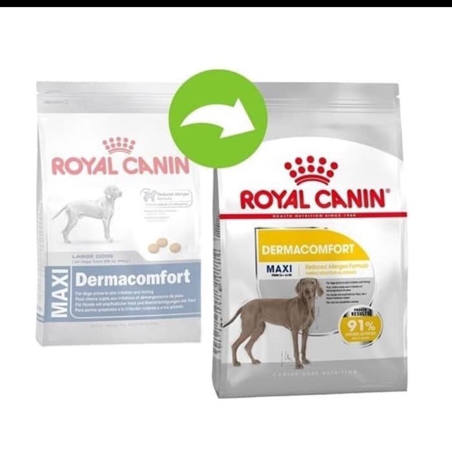 Royal canin Maxi Dermacomfort 3kg/Makanan Anjing Royal canin