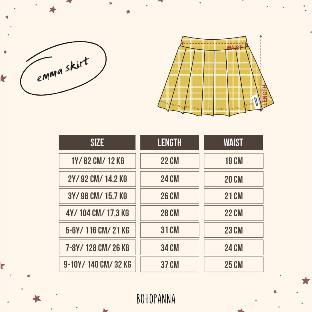 BOHOPANNA LIZZIE SKIRT / EMMA FLARE SKIRT / EMMA FLARE SKIRT BOHOPANNA / ROK ANAK/ BOHOPANNA SKIRT