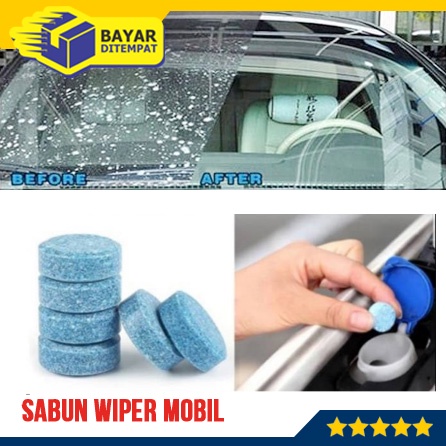 Tablet SABUN WIPER Pembersih Kaca Mobil Glass Cleaner Toilet Rumah