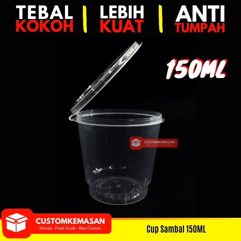 Thinwall 150 ml /Cup Puding 150 / Mika 150 ml / Cup 150 ml / Mika 150 ml / Kemasan Makanan Plastik