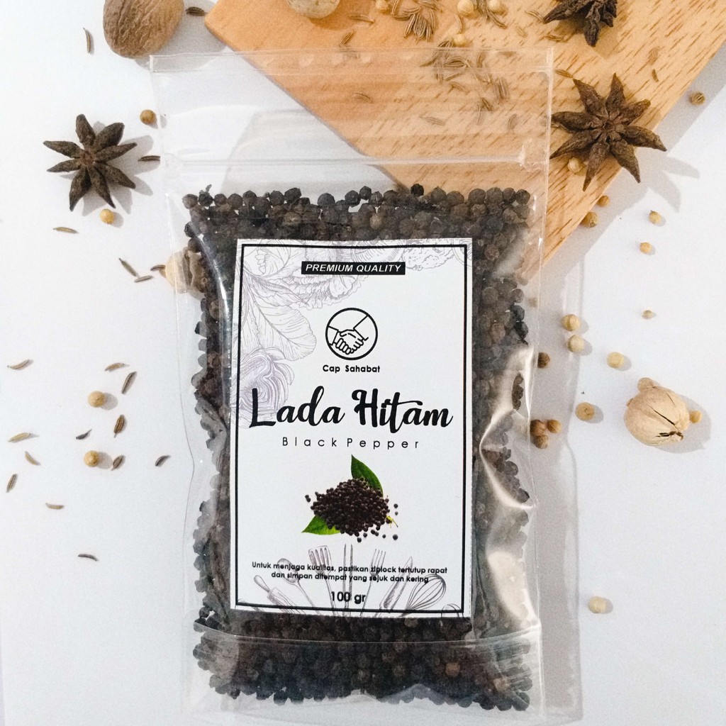 

100gr Biji Lada Hitam Utuh / Whole Black Pepper 100% PREMIUM QUALITY