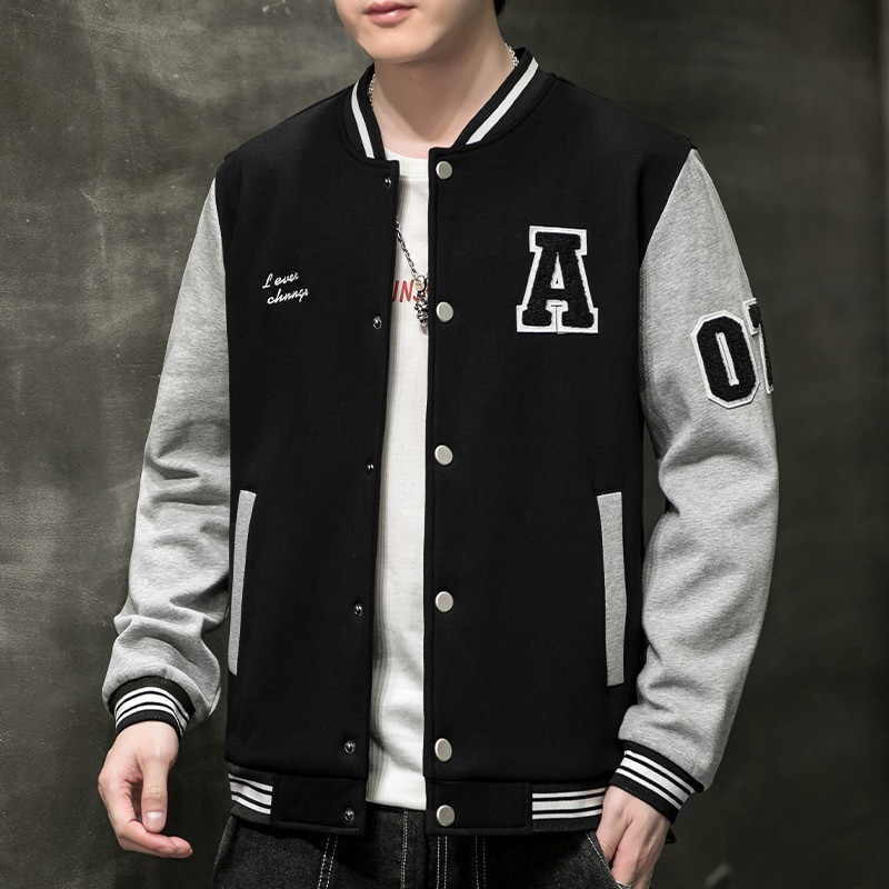 Jaket Jacket Bisbol Baseball Varsity A Dewasa Oversize Jumbo Bigsize Cewek Cowok Ukuran M L Xl 2xl 3xl 4xl 5xl