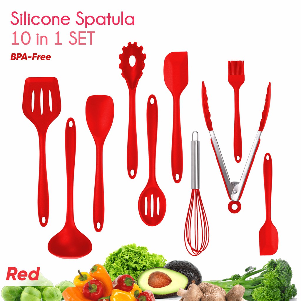 Silicone Spatula 10 in 1 SET BPA-Free