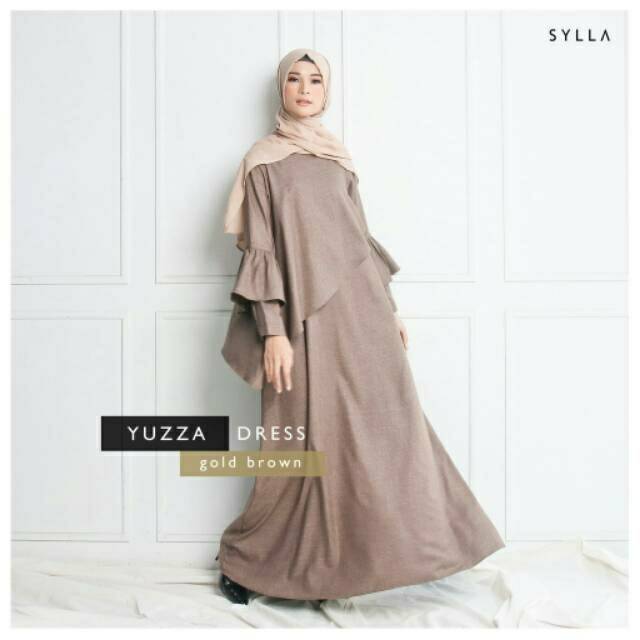 Gamis Linen Dress Pesta  Muslimah Premium YUZZA Hamil  Busui 