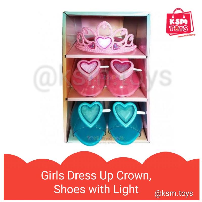 Kostum Aksesoris Princess Girls Dress Up Crown tongkat tutu set