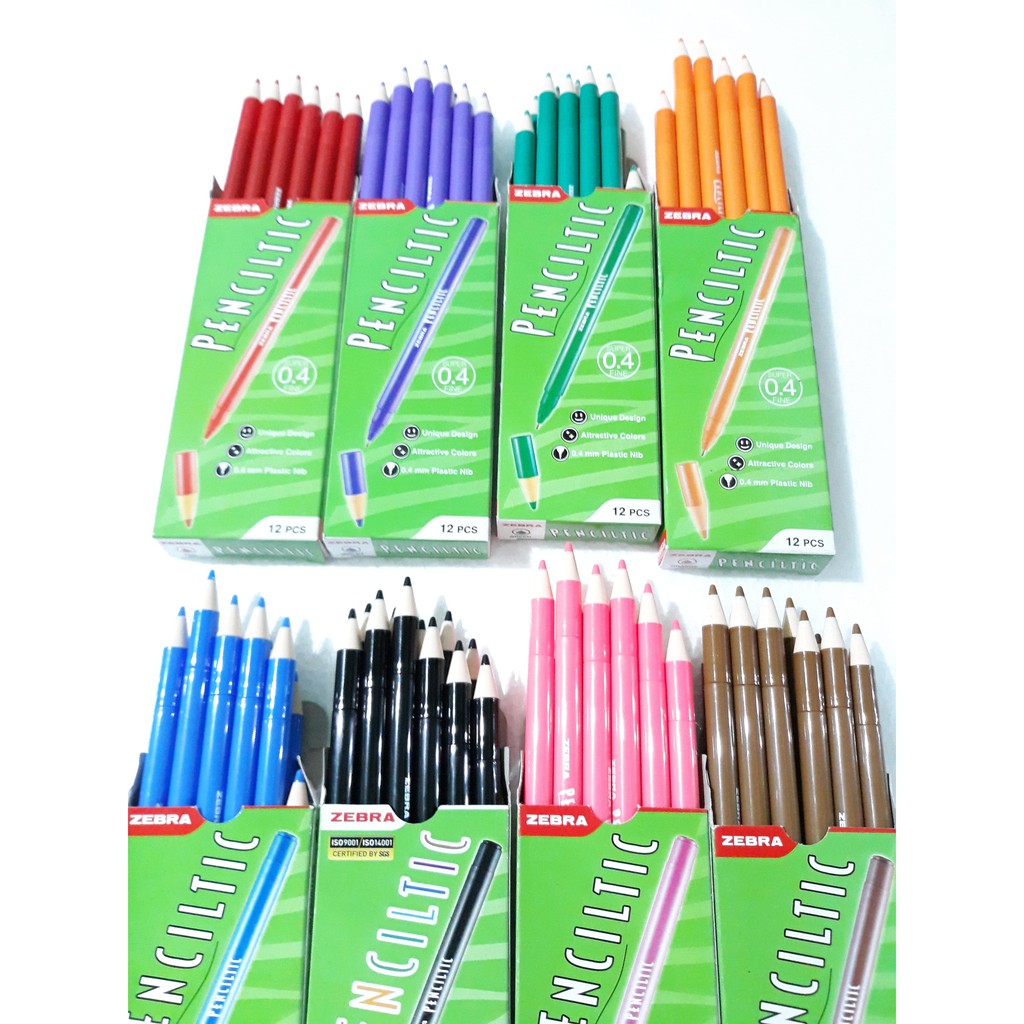 

Pulpen warna ZEBRA PENCILTIC 0.4mm