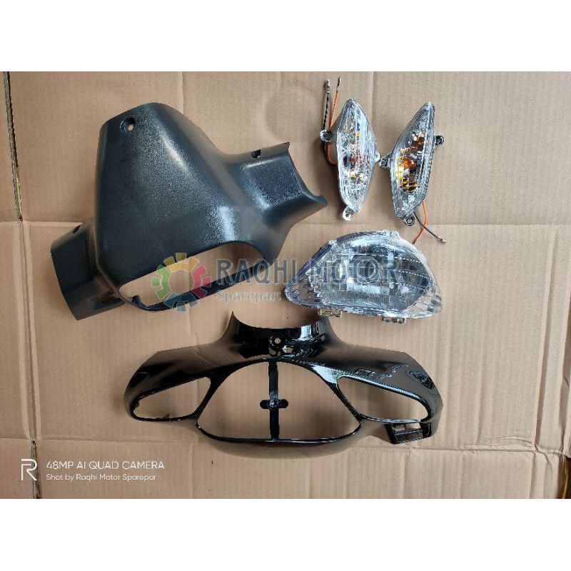 Batok Lampu Depan Satria Hiu Malaysia Full Set - Satria 2Tak Hiu