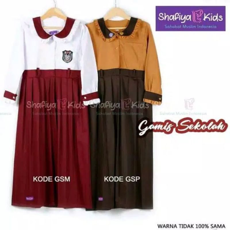 Baju Gamis Anak Perempuan Shafiya Kids Seragam Sekolah SD Model Merah Putih Pramuka Branded Murah Muslimah Dress Anak Perempuan  Terbaru Busana Muslim Kualitas Premium O5M0 Lucu Syari Ready Stock Muslim Anak Perempuan Bisa COD Baju Lebaran Elegan Ke