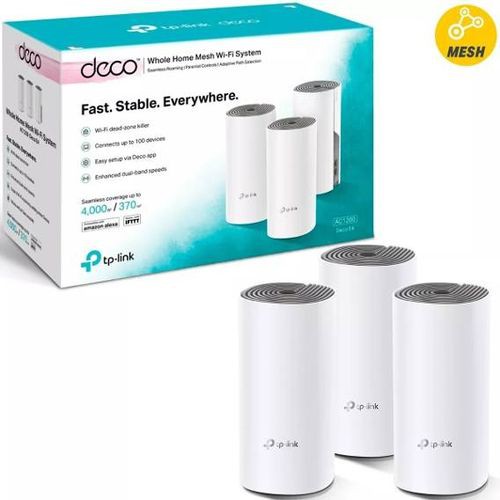 TP-LINK Deco E4 AC1200 3Pack Whole Home Mesh WiFi System Tplink 3 Pack