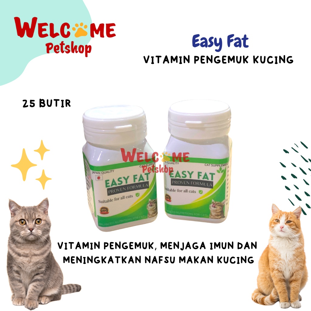 Easy Fat Vitamin Penggemuk Kucing Meningkatkan Nafsu Makan Imun