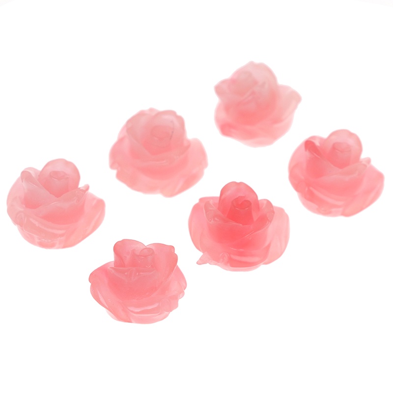 Hbid 10mm-50Pcs Manik-Manik Bunga Imitasi Untuk Anting / Gelang DIY