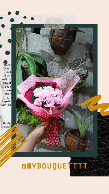 Buket Bunga Flanel Murah // Buket Flanel